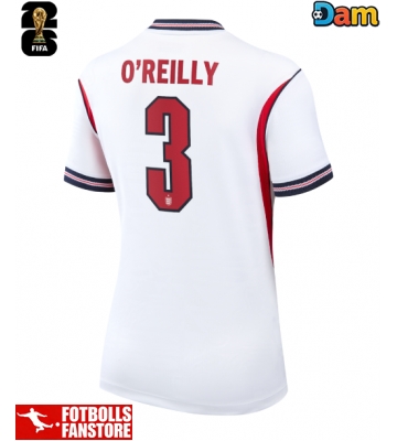 England Nico O'Reilly #3 Hemmatröja Dam VM 2026 Kortärmad